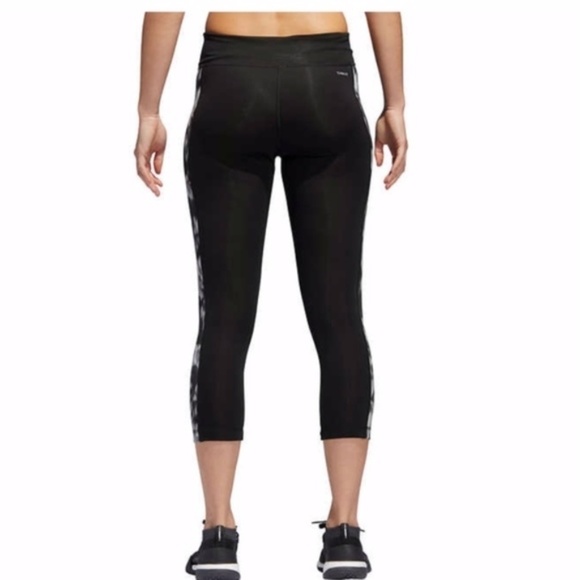 LAST ONE!! New Adidas Climalite Cropped Leggings Size Small - Picture 4 of 14
